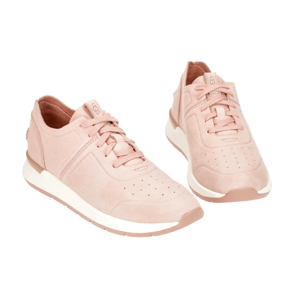 UGG Adaleen Pink Leather Sneakers Women’s Size 11 New Without Box